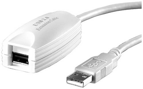 Value USB-Kabel 5.00 m Weiß 12.99.1100
