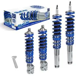 BlueLine Gewindefahrwerk passend für VW Golf 3, Vento 10.91-9.97 (1HXO) und Golf 3 Cabrio (1EXO), außer Modelle mit Allradantrieb oder Variant-Modelle