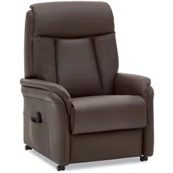 HUKLA Sessel Reims Leder Braun Schoko
