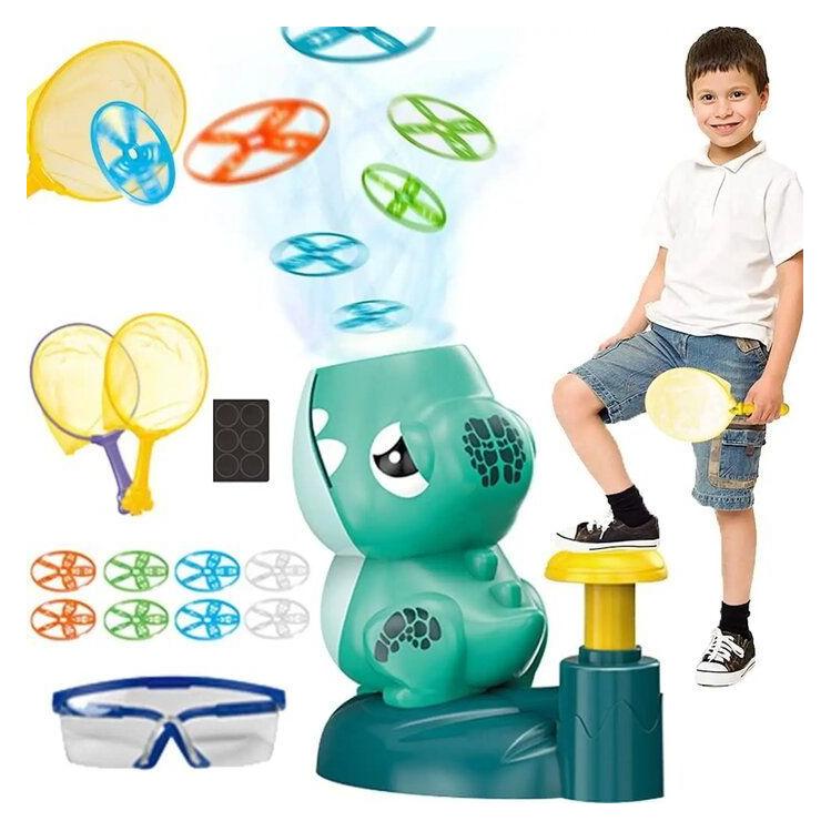 Kiddyz Toys KT1 Dino Flying disc Catapult launcher toy with x2 Rockets (KIDDYZ)