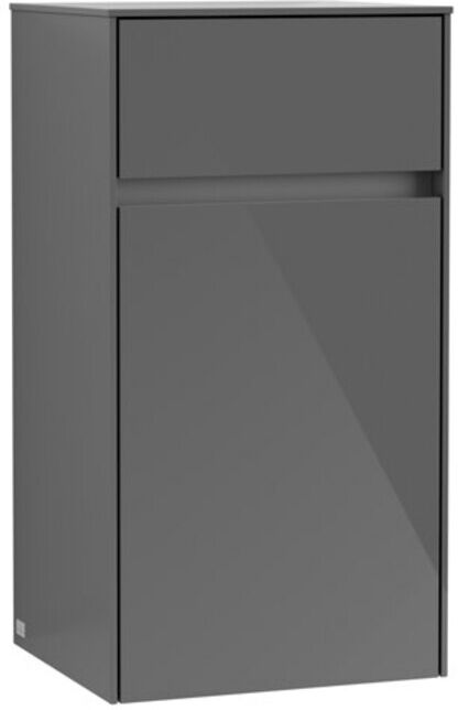 V&B; Collaro Armoire Latérale 40,4x74,8x34,9cm, côté raccord, gris brillant ; Villeroy & Boch (C03201FP)