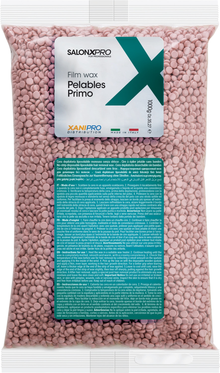 XanitaliaPro Brasilian System Wax-Perlen Malve Jasmin 1000g XP-920.203