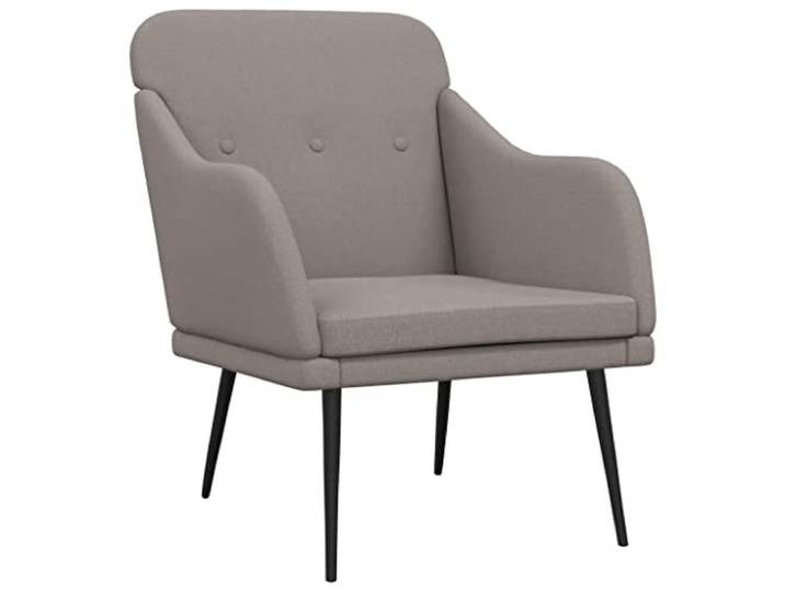 Heofavd Relaxsessel Taupe 63x76x80 cm Stoff Polstersessel Metallgestell