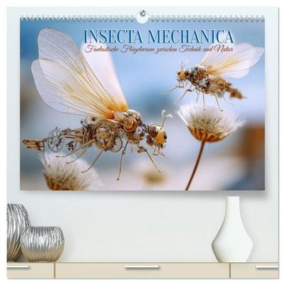 Insecta Mechanica. Fantastische Flügelwesen zwischen Technik und Natur (hochwertiger Premium Wandkalender 2027 DIN A2 quer), Kunstdruck in Hochglanz