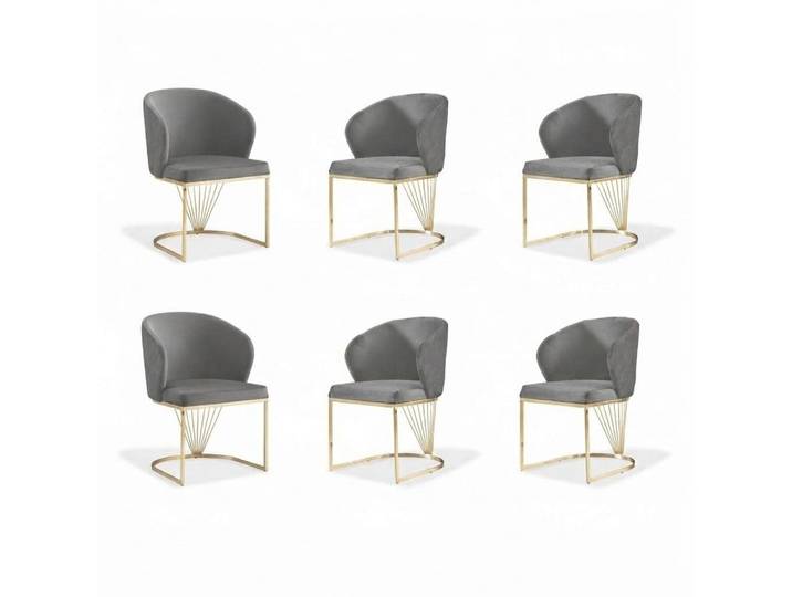 Xlmoebel Sitzgruppe Moderne Holzstühle mit hohem Sitzkomfort für das Esszimmer, (6x Stühle, 6-tlg., 6x Stühle), Hergestellt in Europa