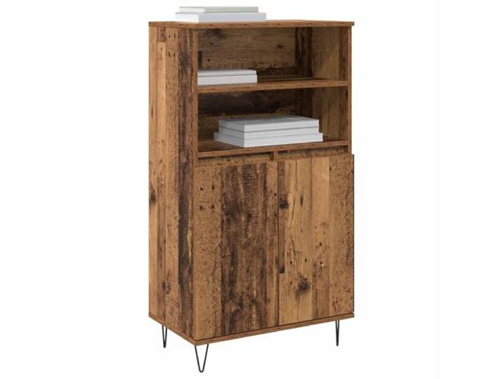 KTHLBRH Anrichte braun 60 x 36 x 110 cm Mehrschichtholz 2 Türen, moderner Stil, großer Raum, einfache Wartung, geeignet für Wohnzimmer