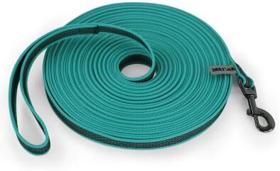 Inspired Living Freedom Glide Reflective Long Dog Leash For Training & Outdoor Walks green 10m