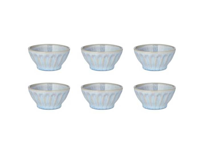 BUTLERS 6er-Set Dipschalen Steinzeug - BERGAMO - spülmaschinenfest Farbe Blau - 110 ml - Snackschalen für Saucen & Dips - Tapas-Schälchen für Oliven & Antipasti