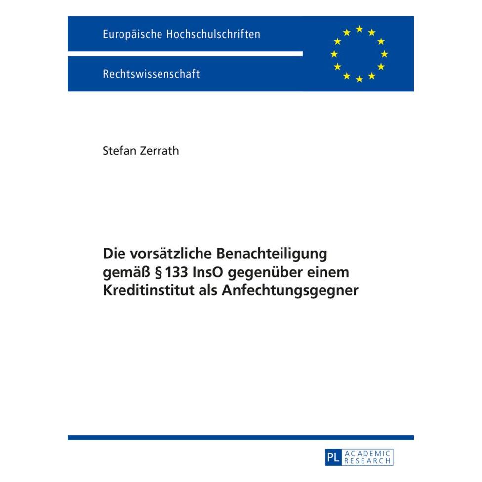 Peter Lang Zerrath:Die vorsätzliche Benachteiligun (Deutsch, Softcover, Stefan Zerrath) (56027177)