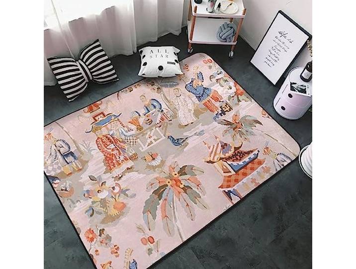 HOCAH 3D-Gedruckter Kinderteppich – weicher Flanell-Teppich for Spielzimmer und Heimdekoration(Zy-dt-a4,160 x 230 cm/62.9 x 90.5 inch)