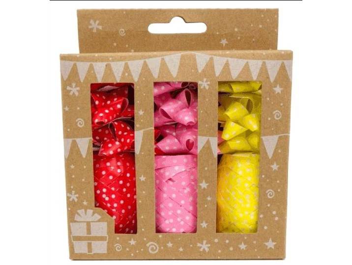 IG Design Group RB-09527-LS - Krullint en starbow - Rood Roze Geel