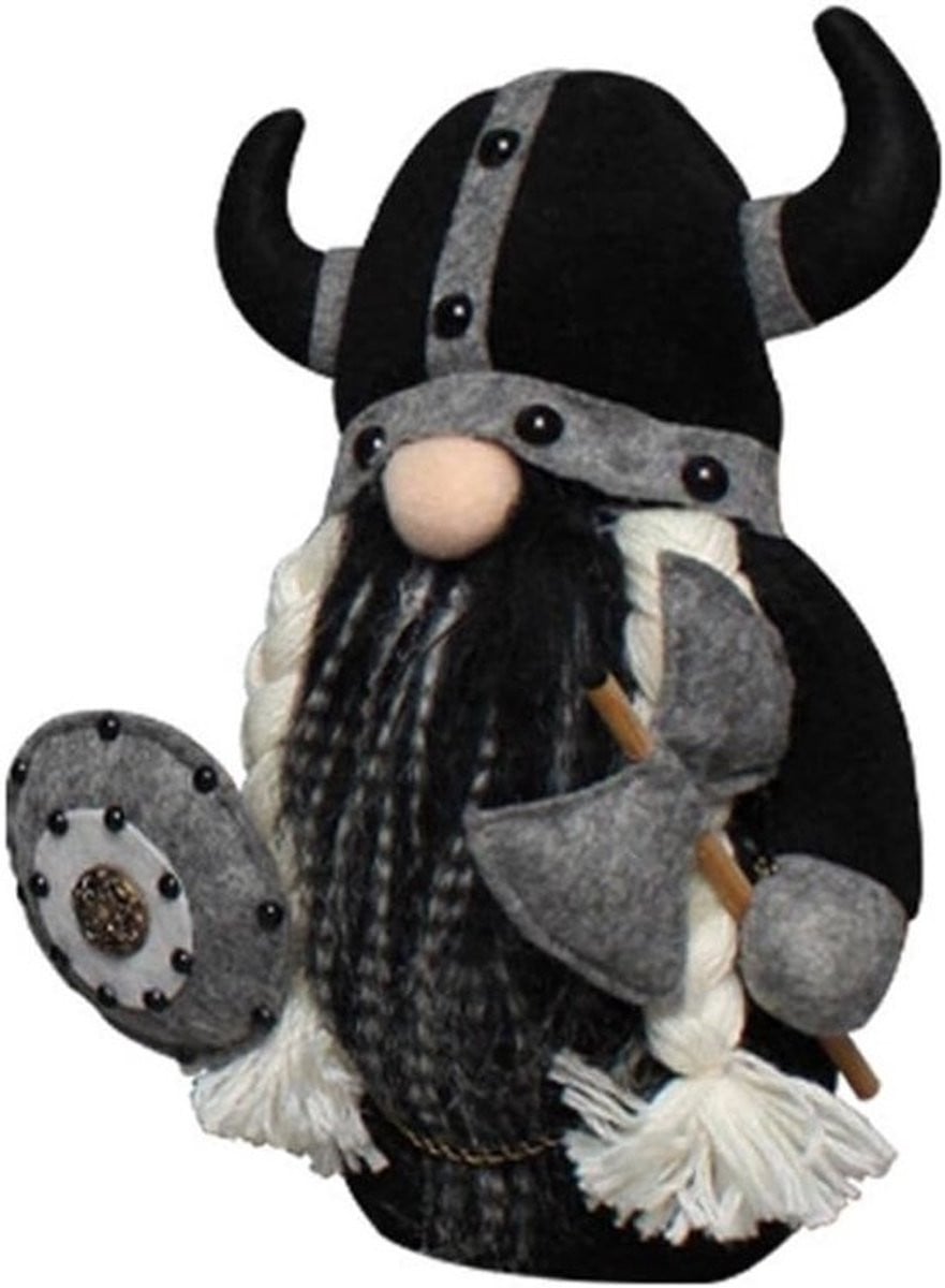 Knuffelbare Gnoom Poppenfiguur als Ridder of Viking - Decoratie voor Tafel en Interieur