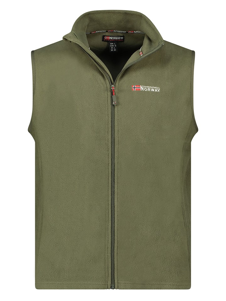 Geographical Norway Fleeceweste "Vug" in Khaki - S