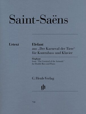 Henle Verlag Saint-Saëns Elefant Kontrabass