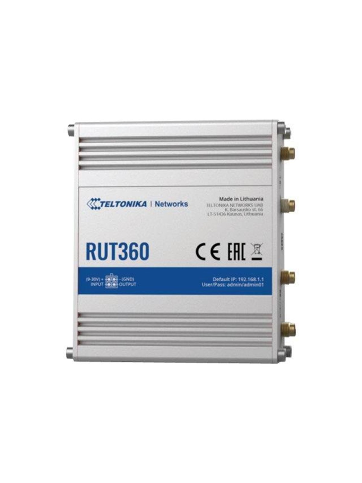 Teltonika RUT360 LTE CAT6 Industrial Cellular Router - Wireless router N Standard - 802.11n