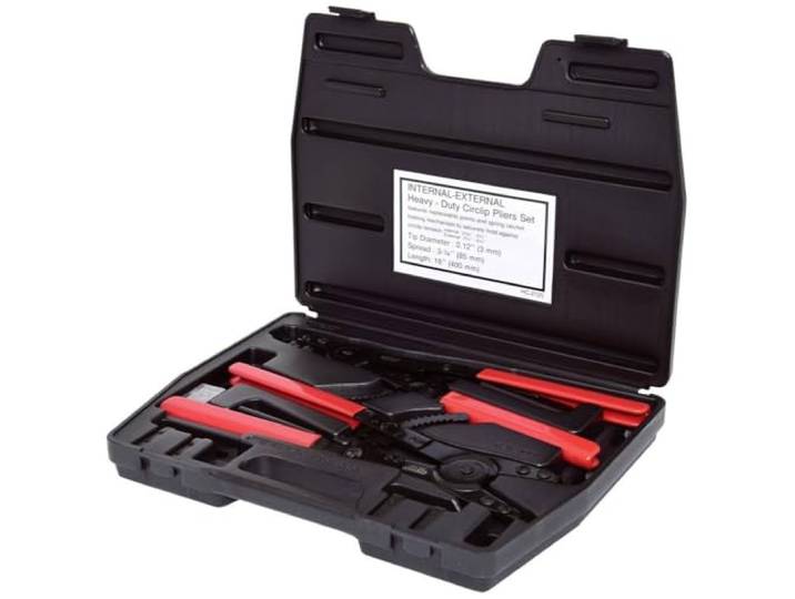KS Tools 500.1300 Coffret de pinces à circlips intérieur et extérieur - 14 Coffret de pinces à circlips intérieur et extérieur\, 14 pièces\, Chrome Vanadium\, outillage professionnel