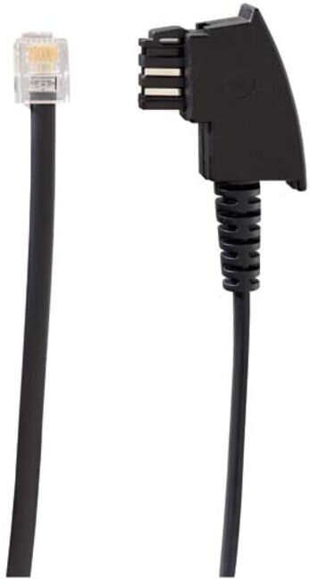 Rutenbeck Câble adaptateur TAE/UAE 0,5 m noir line21-Adap (22510010)