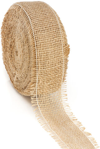 Rupfenband, natur, 6 cm, 20 Meter