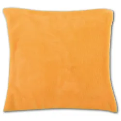 Bestlivings Kissenhülle "Kuschel" ca. 30x30cm hellorange - marigold mit Füllung