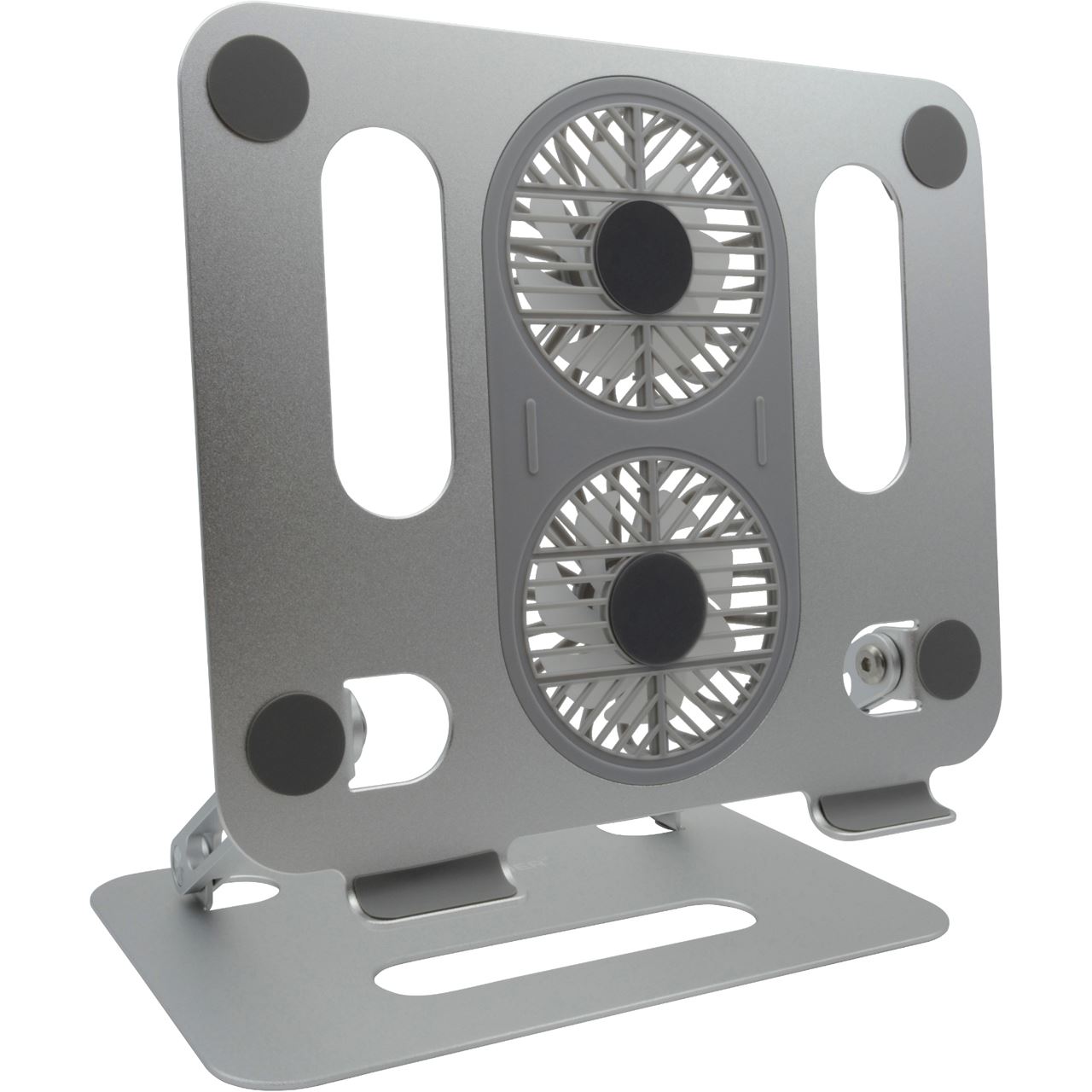 Realpower FanStand 1,Notebook/Tablet Stand mit Fan und RGB Bulk