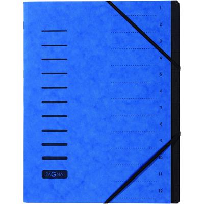 Pagna Ordnungsmappe 12 Fächer blau