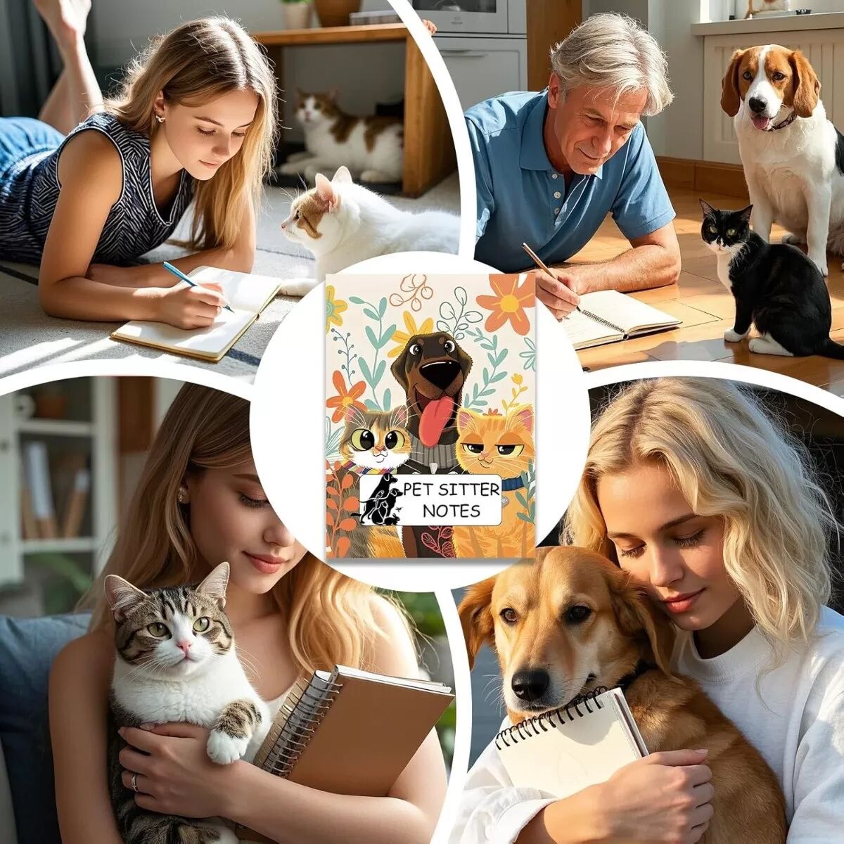 INF Carnet de garde d'animaux portable : Guide de soins pour chiens, chiots et chats