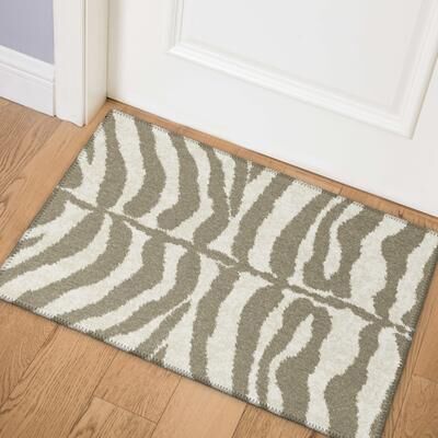 Addison Rugs Addison Indoor/ Outdoor Safari Zebra Animal Print Washable Area Rug