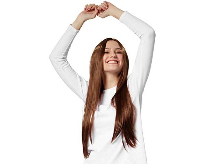 Dressforfun Pruik lang haar glad - Bruin