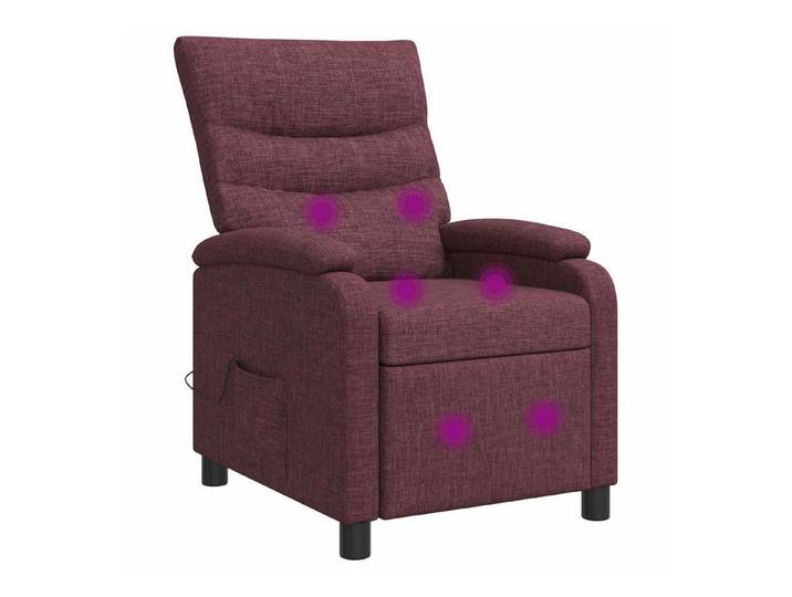 vidaXL Sessel Massage Relaxsessel Lila Stoff (1-St)