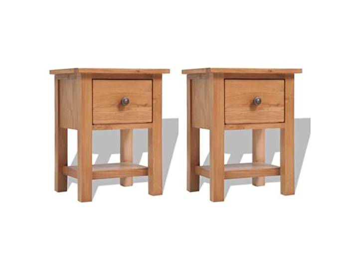 vidaXL Nachttische 2 STK. 36x30x47 cm Massivholz Eiche