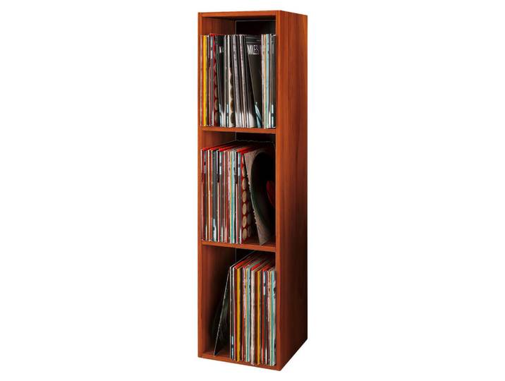 Mid.you Schallplattenregal, Nussbaumfarben, Holzwerkstoff, 2 Fächer, 34x115x29 cm, Wohnzimmer, TV Möbel, CD-Regale