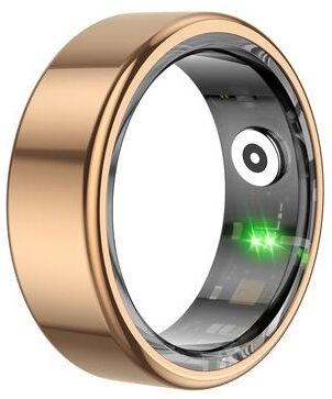 StayWell Smart Ring Military Grade Titanium Steel Shell, Health Monitoring IP68 & 3ATM, Waterproof Multi Sport Modes gold 10
