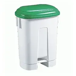 Hardwex Tretabfallbehälter mit grünem Deckel 60 l