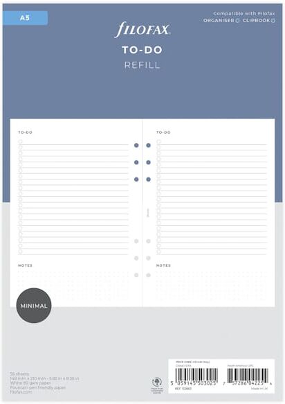 Filofax A5 To-Do Refill A5
