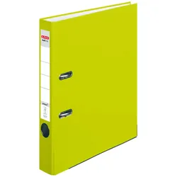 herlitz Ordner Rückenbreite 5 cm DIN A4 Kunststoff neon grün