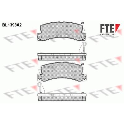 Fte Bremsbelagsatz, Scheibenbremse [Hersteller-Nr. 9010168] für Lexus, Toyota