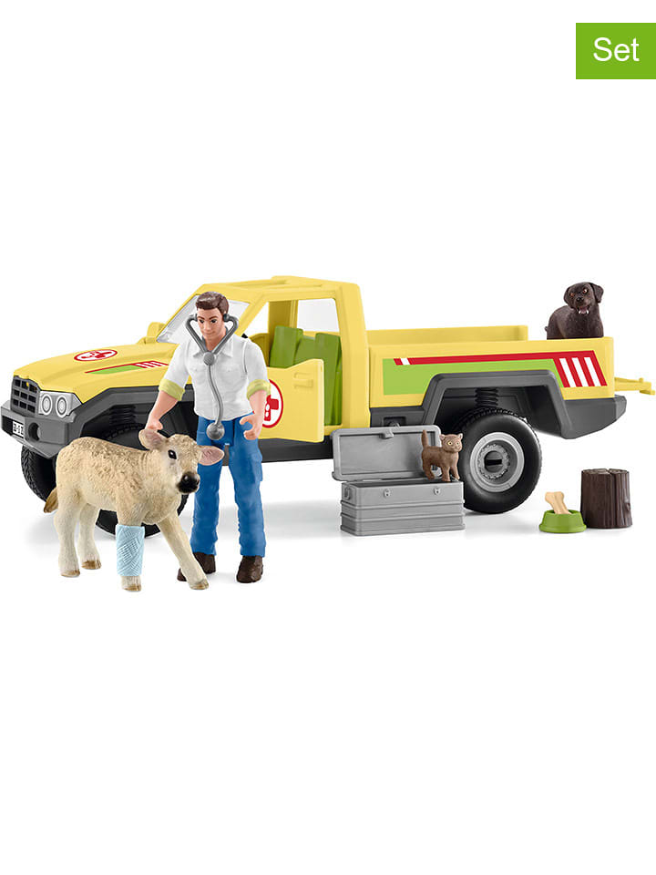 Schleich 18tlg. Spielset "Veterinarian visit at the Farm - 42503" - ab 3 Jahren - onesize