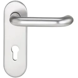 EDI, Türgriff + Türgarnitur, Feuerschutzgarnitur Targa/K FS 103/103 AP Aluminium F1 D/D für Türstärke 38-58 mm PZ abgerundet D... (Türgriff)