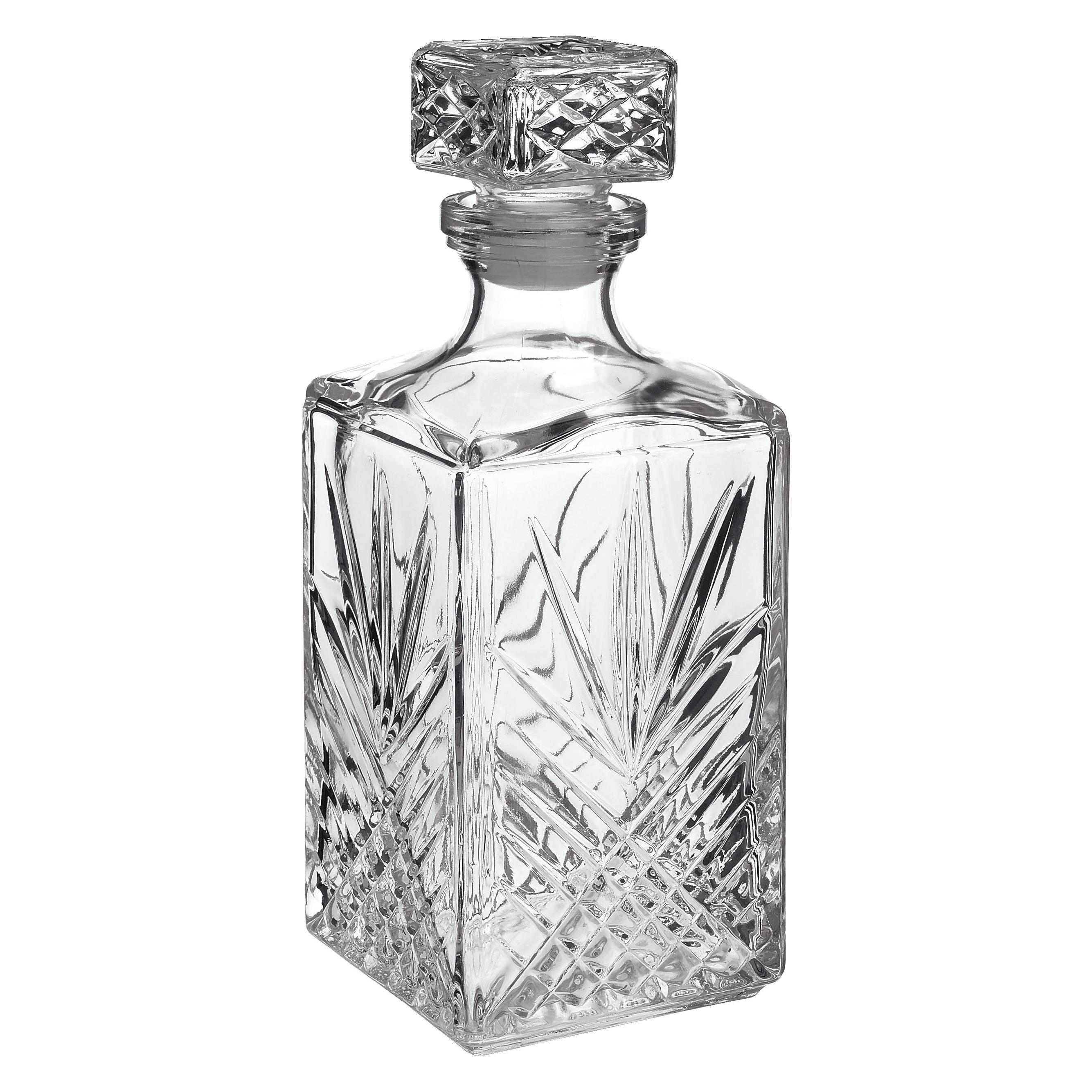 Dosen-Zentrale Bormiolio Rocco Whisky Karaffe Selecta (Farbe klar, Dekanter 1000 ml, spülmaschinenfest, Glaskaraffe (1 l) (73281)