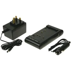 2-Power Camcorder Battery Charger (Kamera Akku Ladegerät), Kamera Stromversorgung, Schwarz