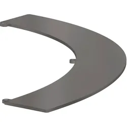 hansgrohe AXOR Suite Ablage, Metall, 505x636mm, 42006340, Farbe: Brushed Black Chrome
