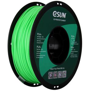 eSUN Filament PLA+, hellgrün, 1,75mm, biobasiert, geruchsarm, 1kg Spule