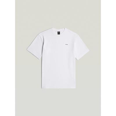 T-Shirt G-STAR "True Regular T-Shirt", Herren, Gr. L, weiß, Obermaterial: 100% Baumwolle, Shirts T-Shirt