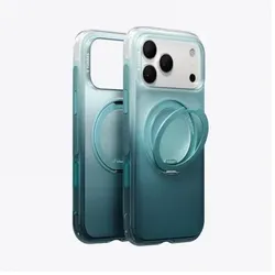 Amazingthing TORRAS Winter Ostand O3 Air – iPhone 17 Pro-Hülle, kompatibel mit MagSafe (Misty Fjord) (Apple iPhone 17 Pro), Smartphone Hülle, Grau