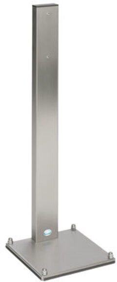 VAR Pied de support avec plaque de sol, acier inoxydable (12081)