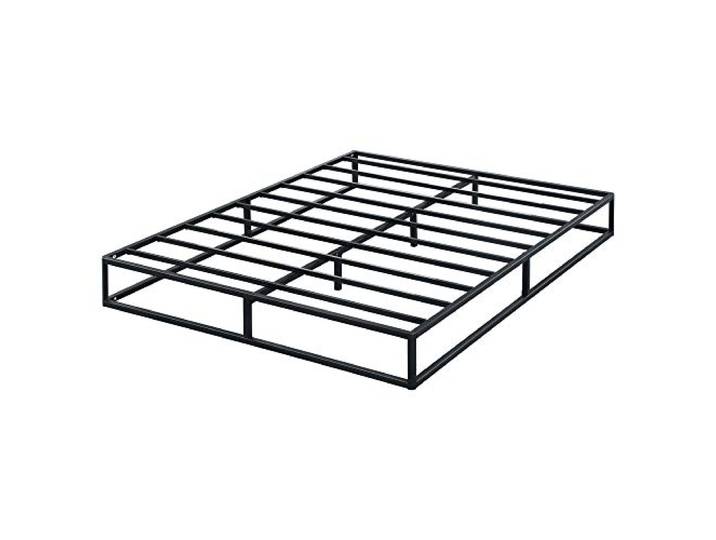 Olee Sleep 22cm Modernes Metall-Plattformbett / Metallbettgestell / Stahl-Lattenrost / Matratzenrahmen / Kein Boxspring erforderlich / 140 x 200cm / Full / Schwarz
