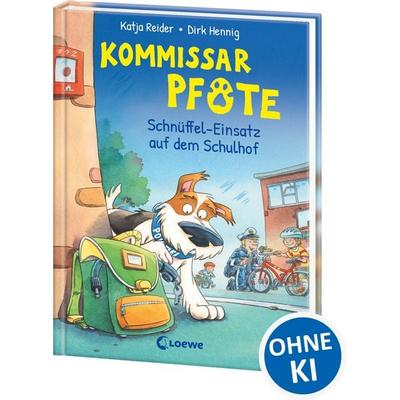 Kommissar Pfote (Band 3) - Schnüffel-Einsatz auf dem Schulhof, Gebundene Ausgabe von Katja Reider, Loewe, 978-3-7432-0655-7