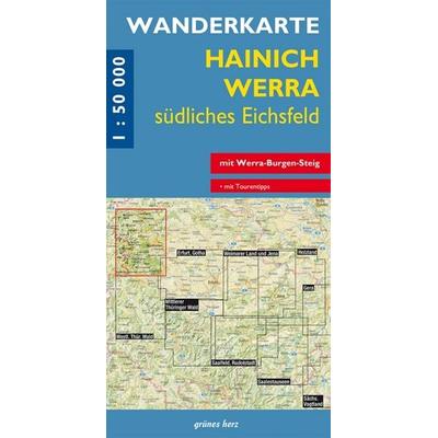 Wanderkarte Hainich, Werra südliches Eichsfeld, Sonstige von , Grünes Herz, 978-3-86636-040-2