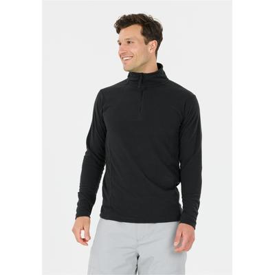 Strickpullover WHISTLER "Fendris", Herren, Gr. S, schwarz, 100% Polyester, unifarben, normal, ohne Ausschnitt, Pullover Strickpullover, im Basic-Design