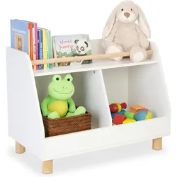 Relaxdays, Kinderregal, Kinderregal niedrig für Spielzeug (72 x 38 x 52 cm)